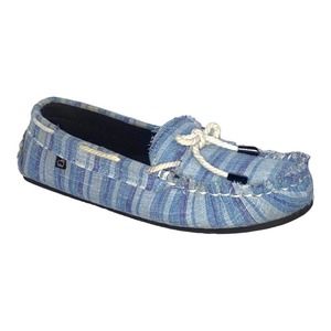 Lam Boat Dock Shoes Blue Stripe sz 8